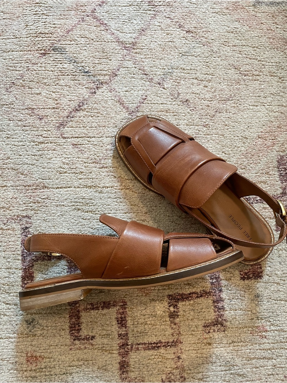 Free People Leather Fisherman Sandals Women’s Size 7